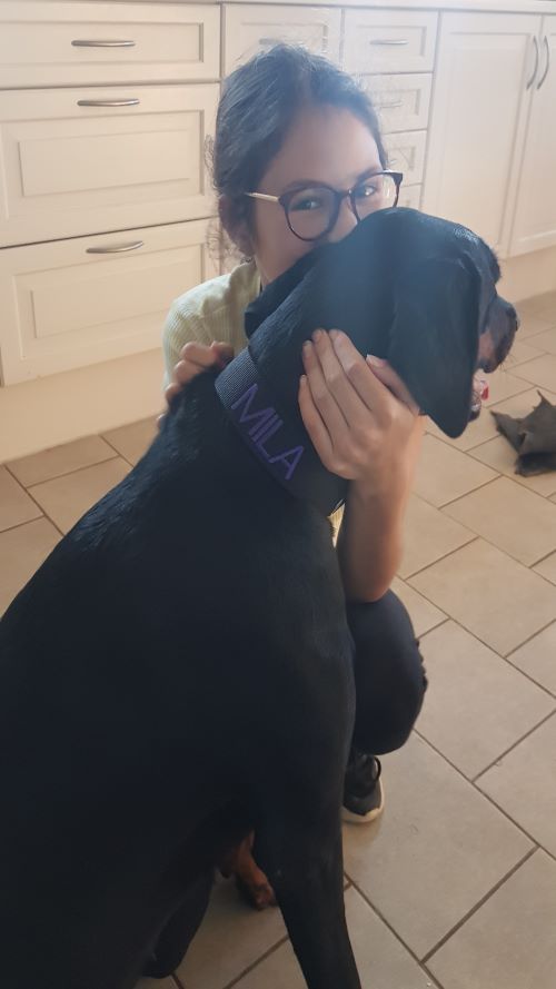 Ella with Tahi-réme Jamila