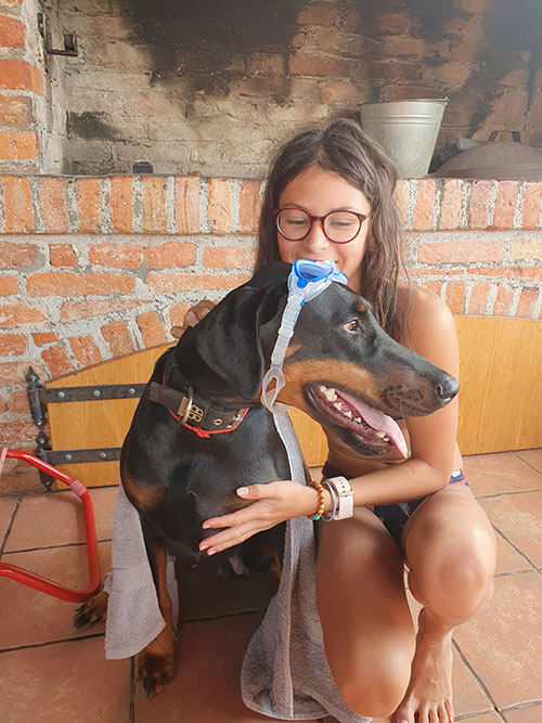 Ella with Tahi-réme Jamila in Croatia