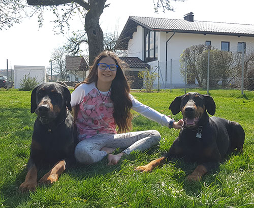 Ella with Freaky Styley von Hohenzollern and Jagger vom Illerdamm